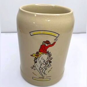 Gerz W. Germany Mug/Stein Vintage Cowboy Stampede May 22-23 1982 Western